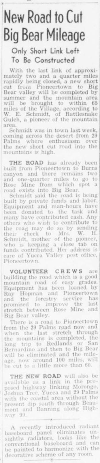 Mar. 26, 1948 - The Desert Sun article clipping