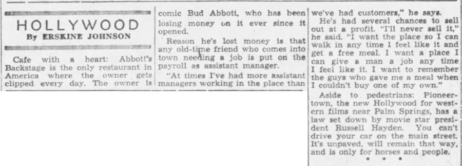 May 1, 1949 - The Ponca City News article clipping