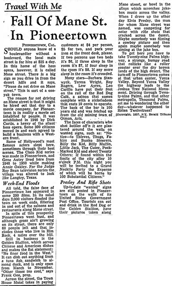 Mar. 24, 1957 - The Baltimore Sun article clipping