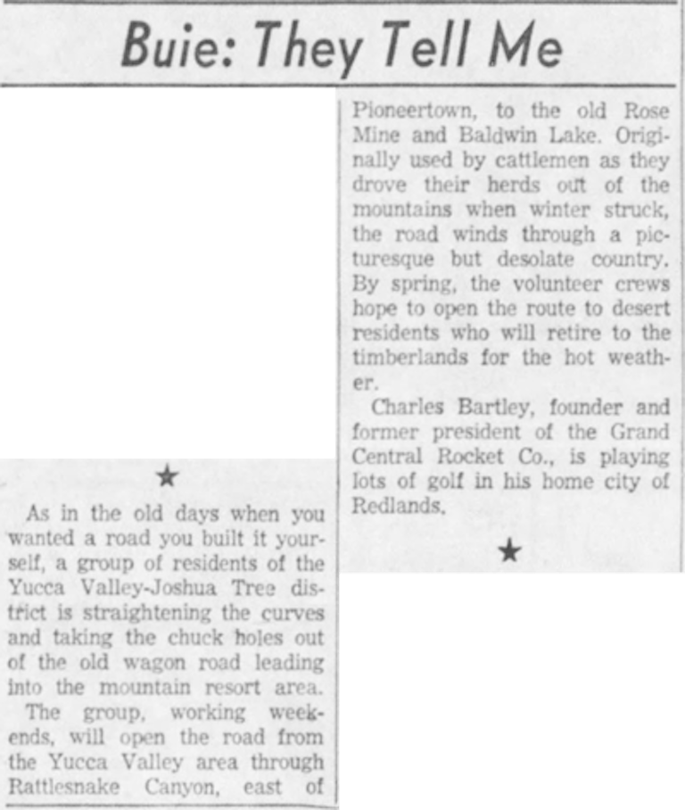 Feb. 25, 1959 - The San Bernardino County Sun article clipping