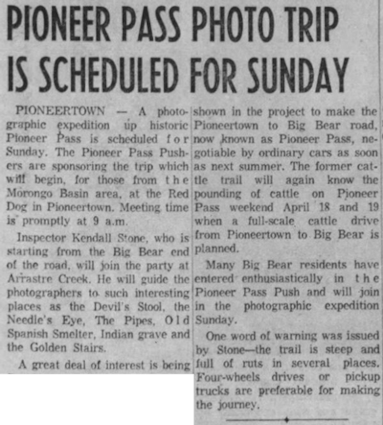 Feb. 6, 1959 - The San Bernardino County Sun article clipping