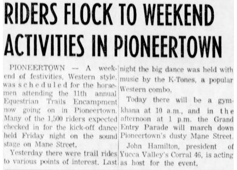 May 24, 1959 - The San Bernardino County Sun article clipping
