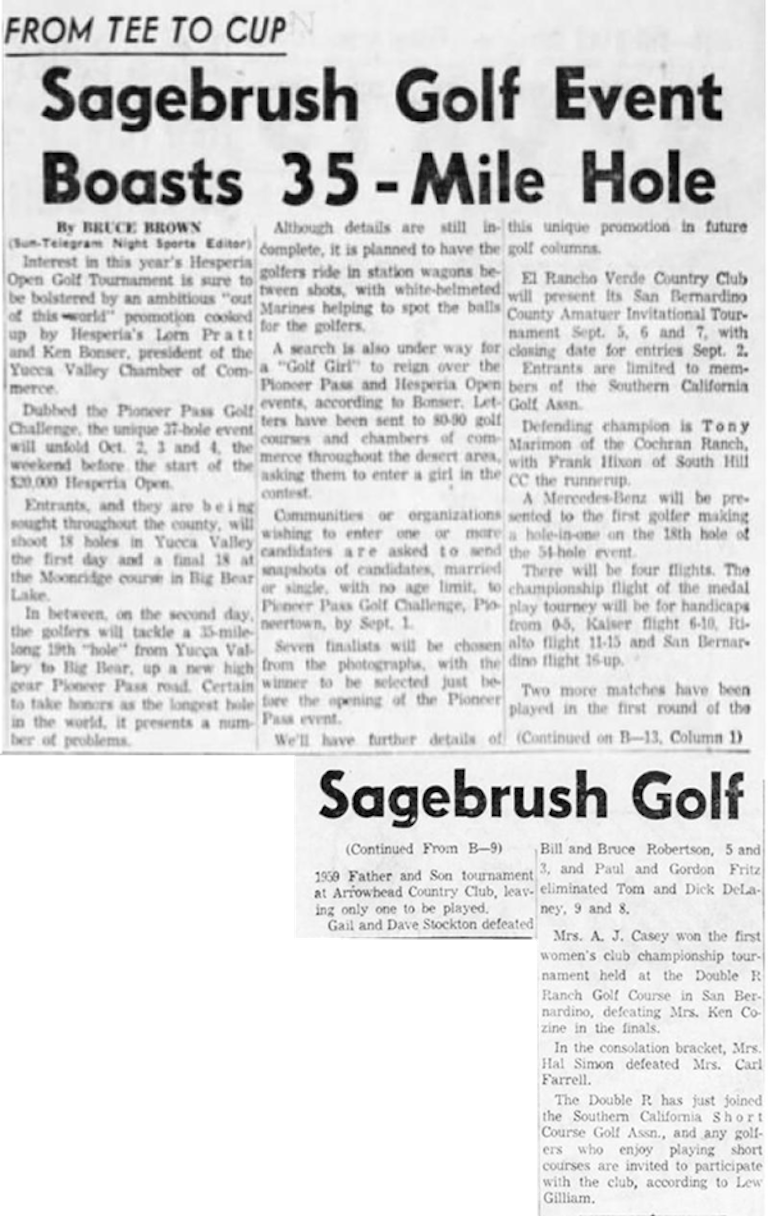 Aug. 21, 1959 - The San Bernardino County Sun article clipping