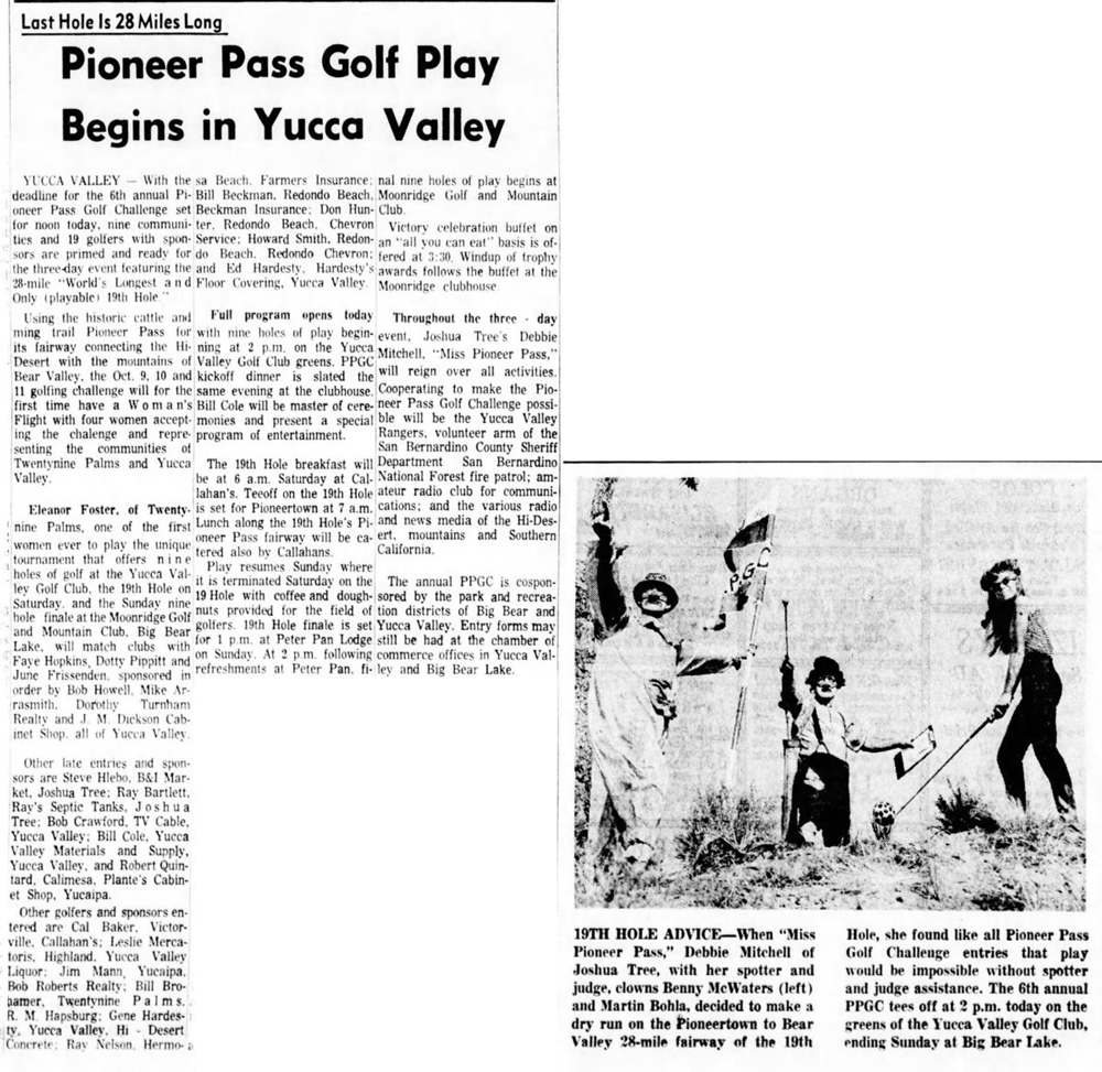 ct. 9, 1964 - The San Bernardino County Sun article clipping