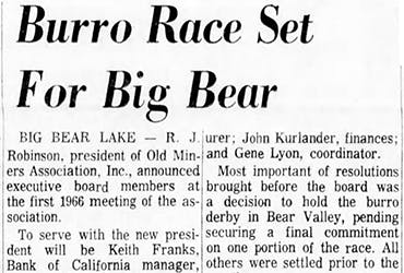 Burro Race featured image