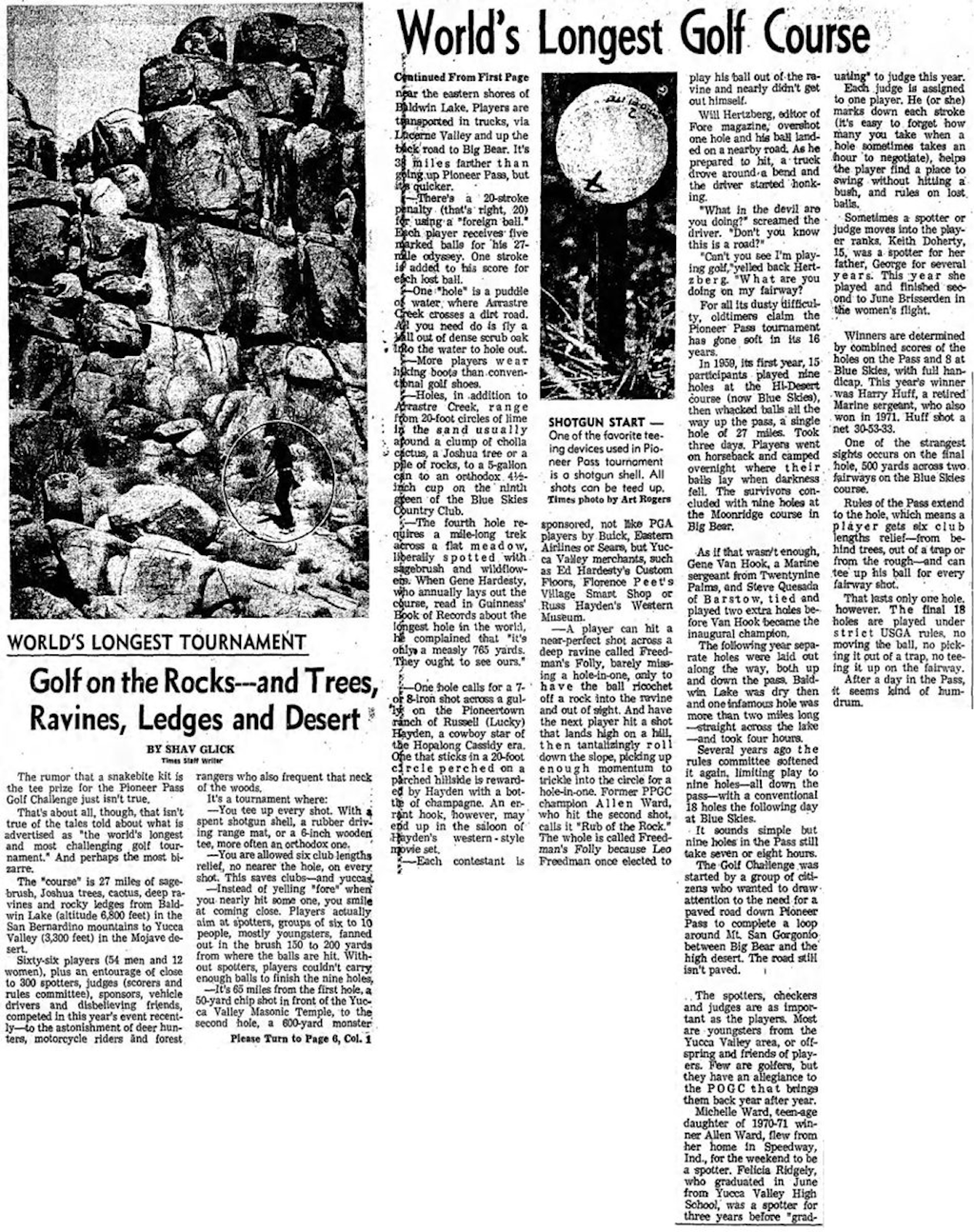 Oct. 11, 1974 - The Los Angeles Times article clipping