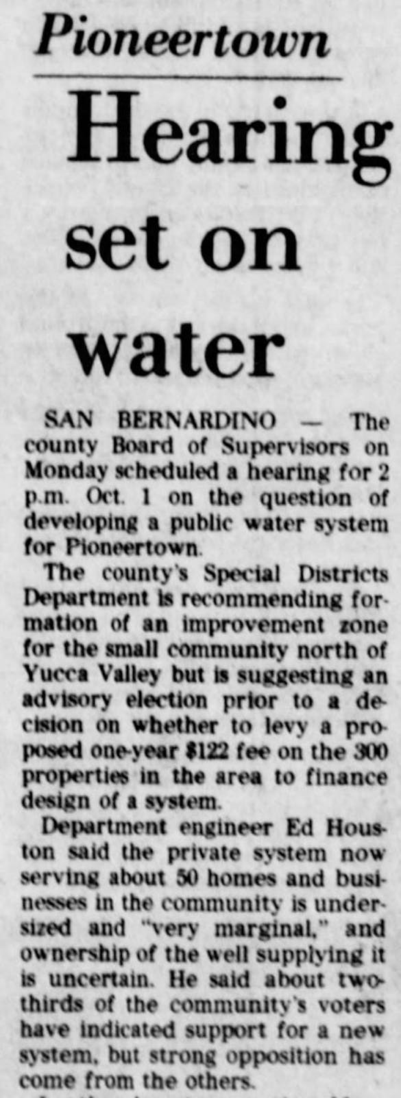 water hearing clipping