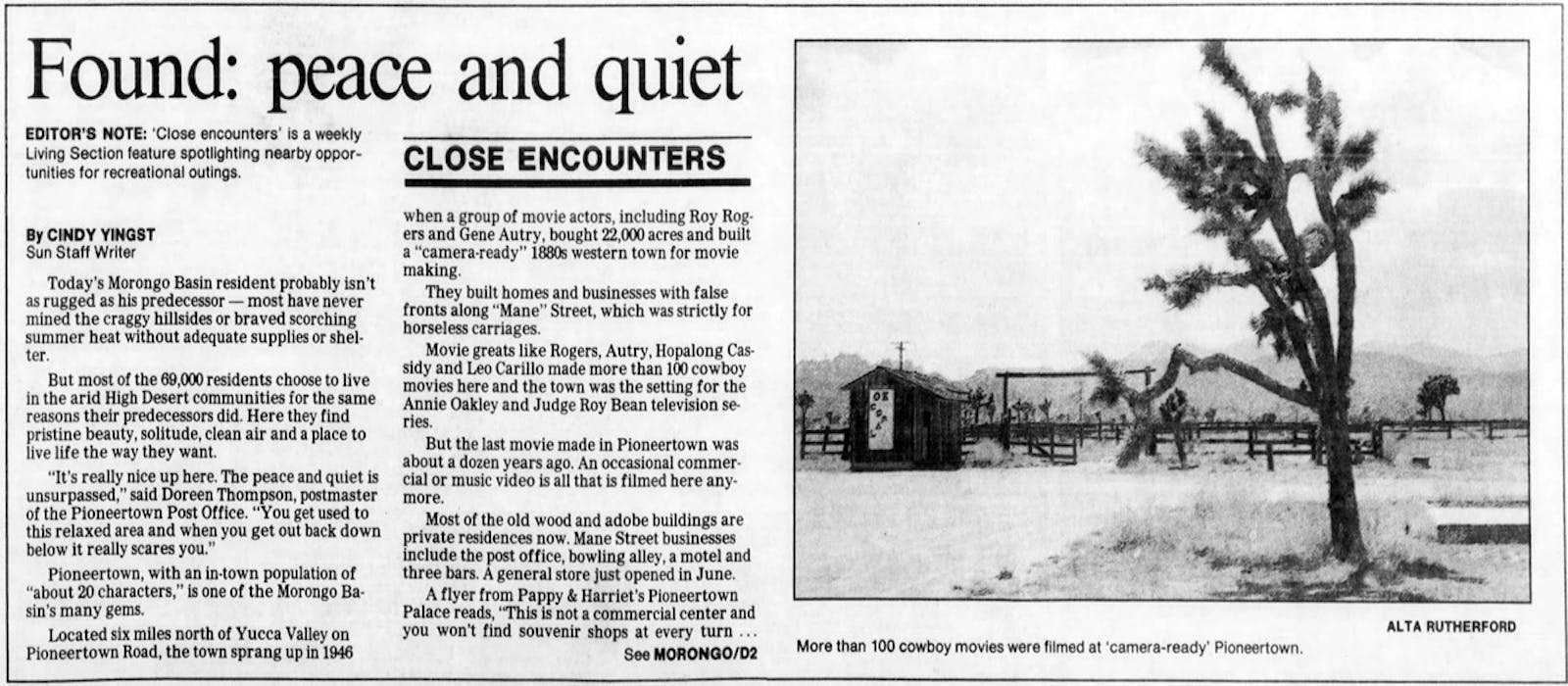 July 12, 1986 - The San Bernardino County Sun clipping
