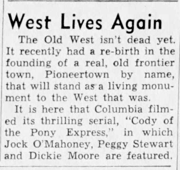 West lives again article clipping