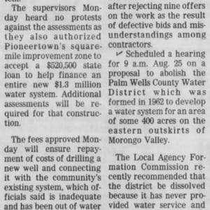 Aug. 5, 1981 - land assesments oked clipping