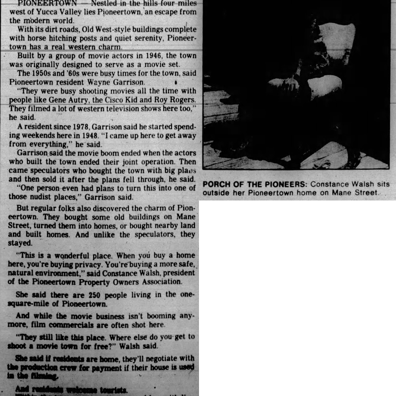 May 26, 1990 - The Desert Sun article clipping