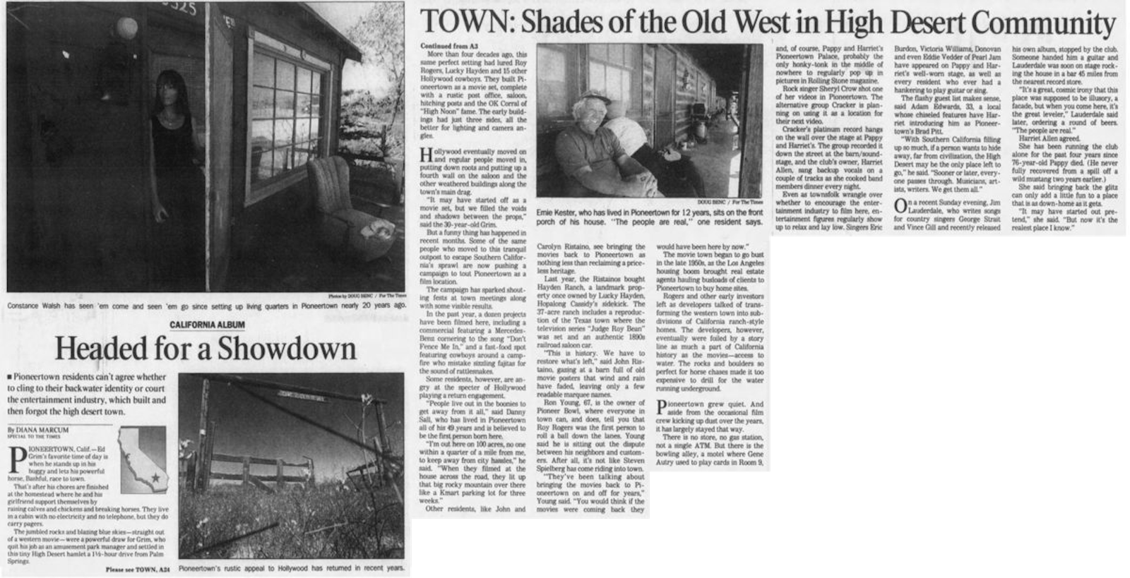 May 19, 1998 headed for a showdown article clipping